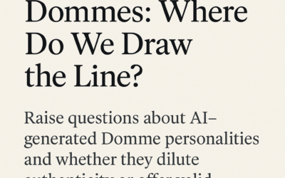 The Ethics of AI Dommes: Where Do We Draw the Line?