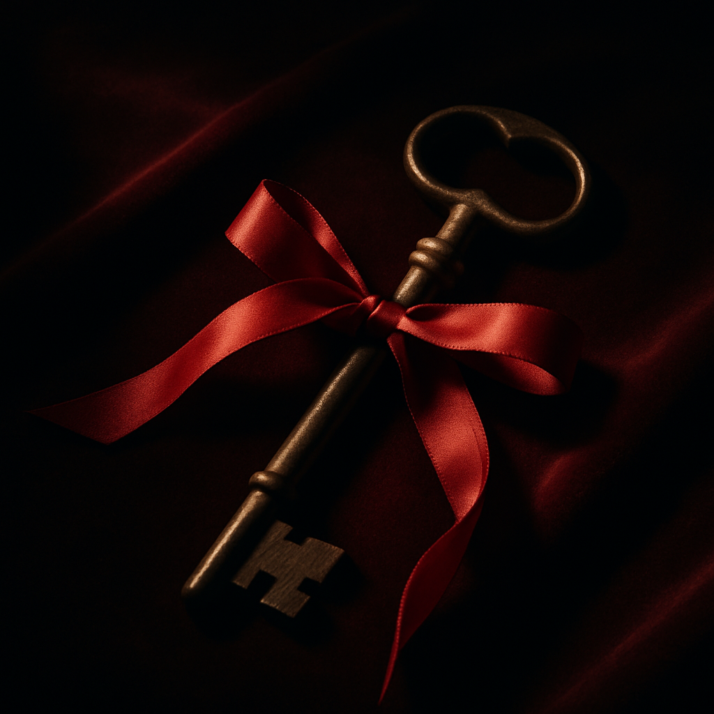 Chastity Device – Power and Denial A BDSM chastity device symbolising power, patience, and erotic denial